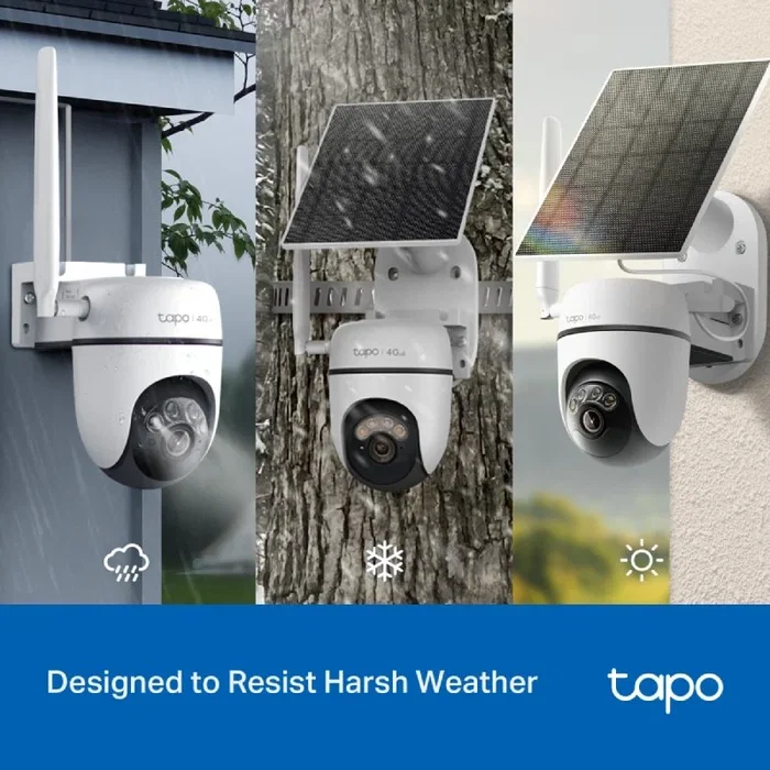 TP-Link Tapo C615G Kit - Cámara de Seguridad 360º 4G LTE con Panel Solar, Resolución 2K 3MP, Visión Nocturna Color, Detección IA de Personas/Mascotas/Vehículos, IP65